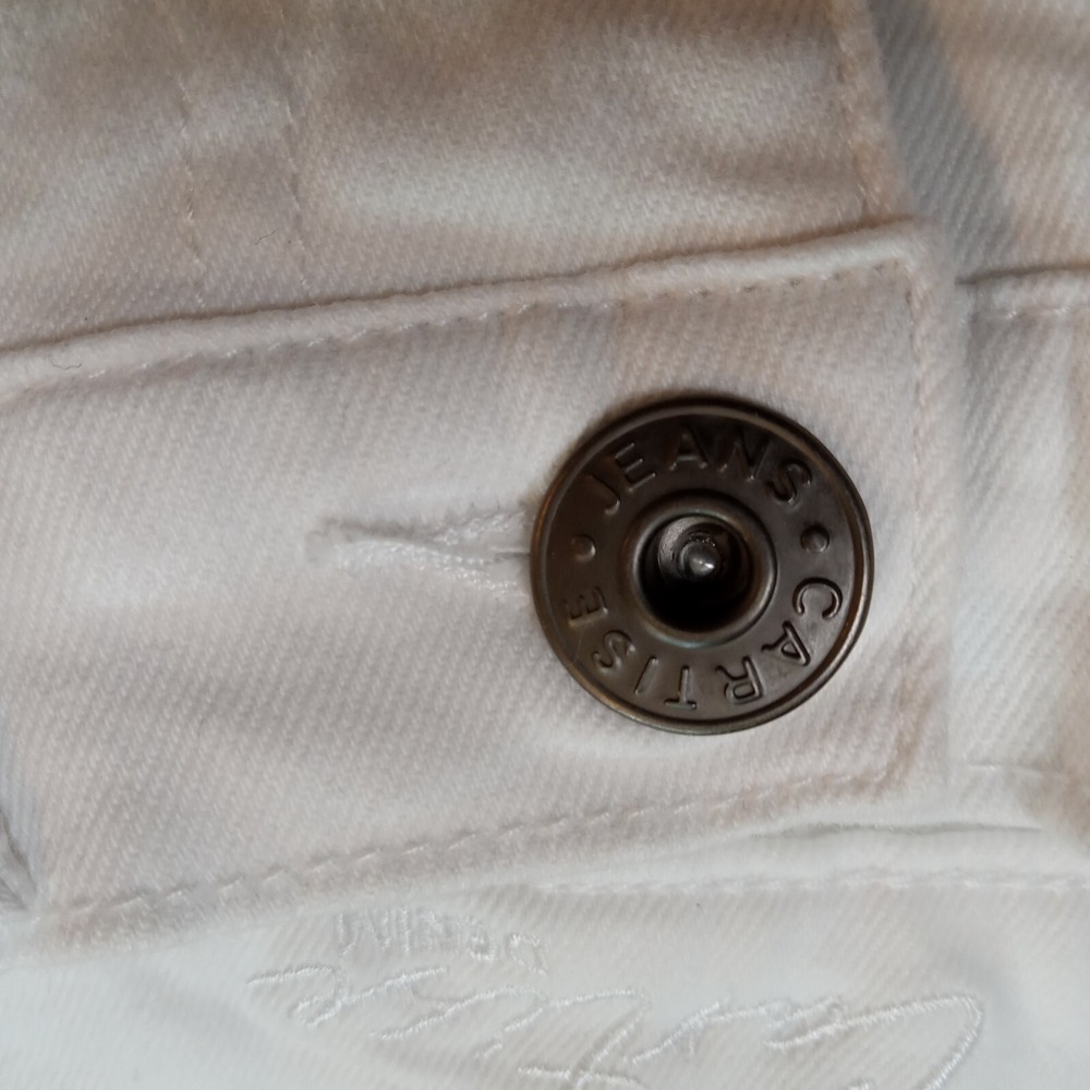 Cartise NWT Women's Enbroidered Stretch Jeans Size 4 White - Picture 15 of 15